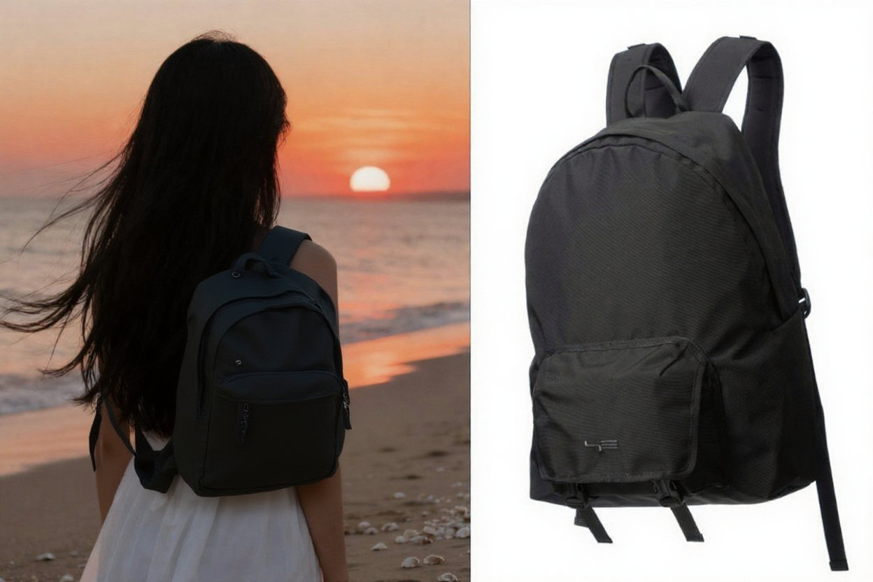 Let the character wear a backpack