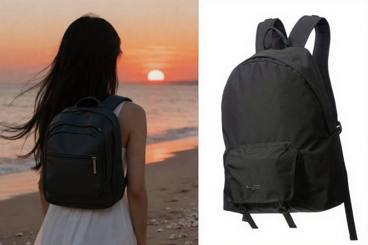 Let the character wear a backpack