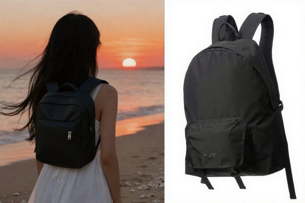 Let the character wear a backpack